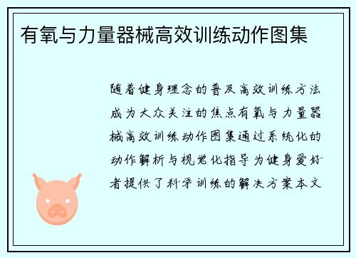 有氧与力量器械高效训练动作图集